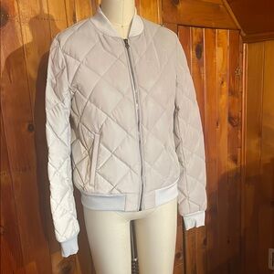 Alo Reflective bomber jacket.